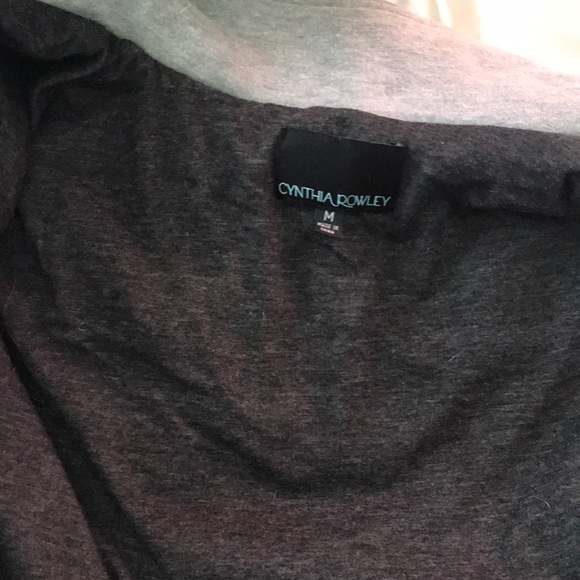 Cynthia Rowley Heather grey moto jacket - Picture 4 of 5